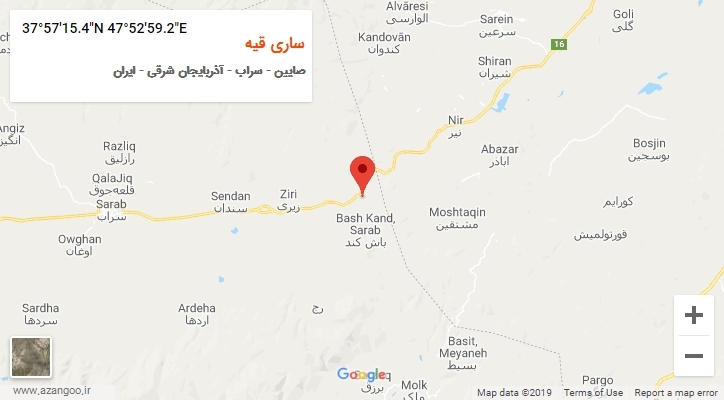 روستای ساری قیه بر روی نقشه