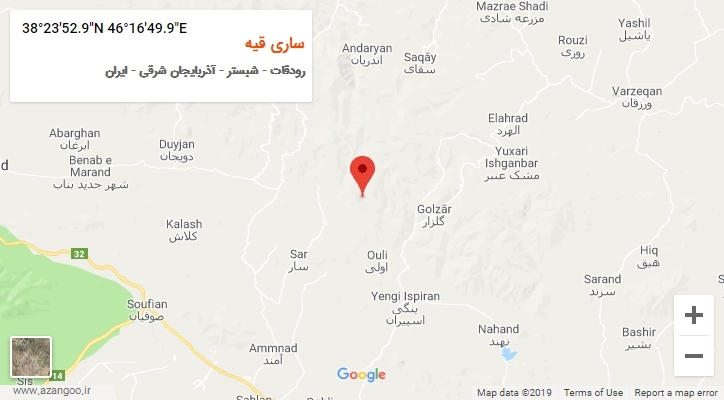 روستای ساری قیه بر روی نقشه