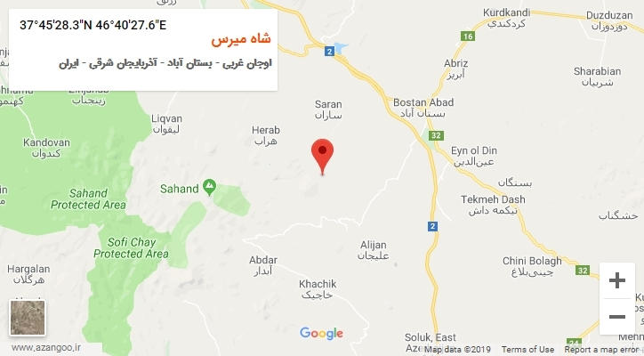 روستای شاه میرس بر روی نقشه