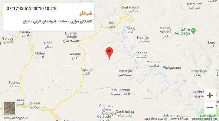 روستای شیخلر بر روی نقشه