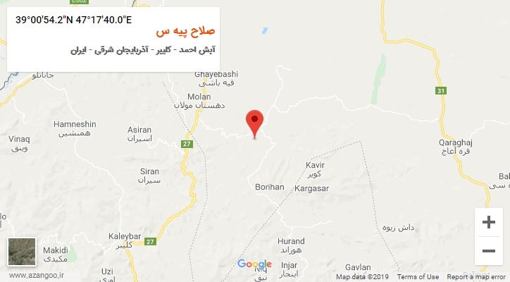 روستای صلاح پیه س بر روی نقشه