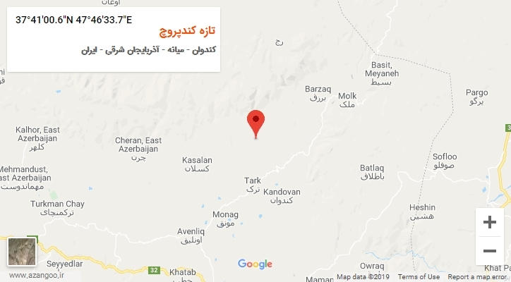 روستای تازه کندپروچ بر روی نقشه