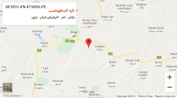 روستای تازه کندطهماسب بر روی نقشه