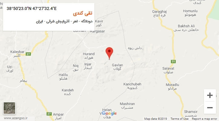 روستای تقی کندی بر روی نقشه