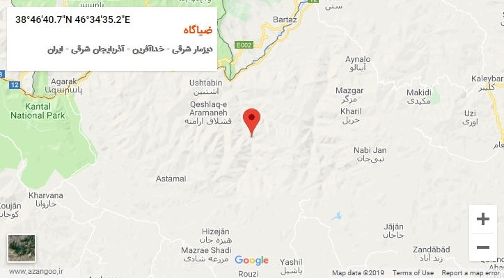 روستای ضیاگاه بر روی نقشه