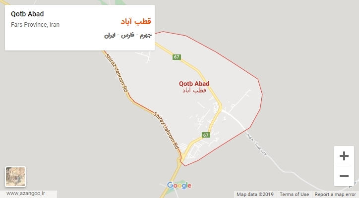 شهر قطب آباد بر روی نقشه