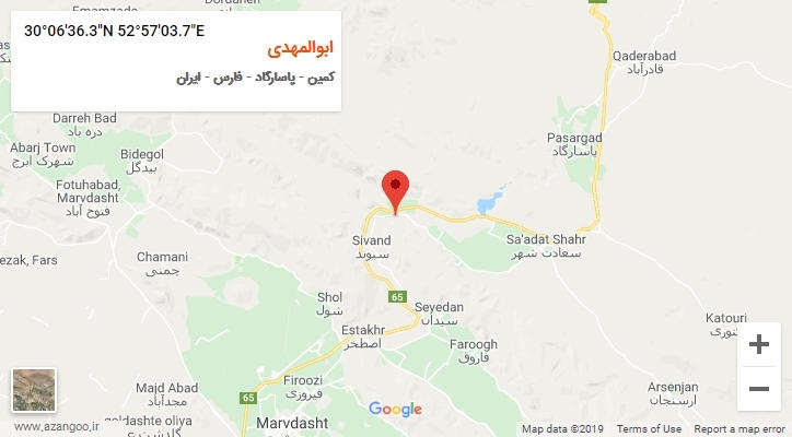 روستای ابوالمهدی بر روی نقشه
