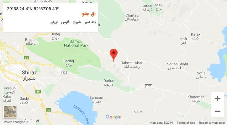 روستای اق جلو بر روی نقشه