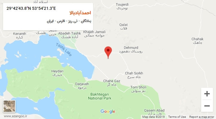 روستای احمدآبادبالا بر روی نقشه
