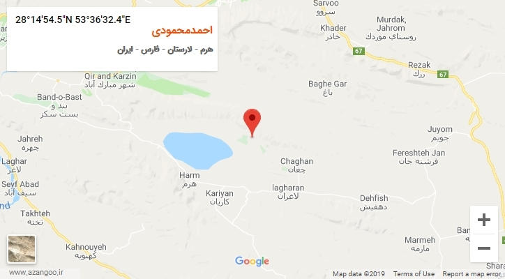 روستای احمدمحمودی بر روی نقشه