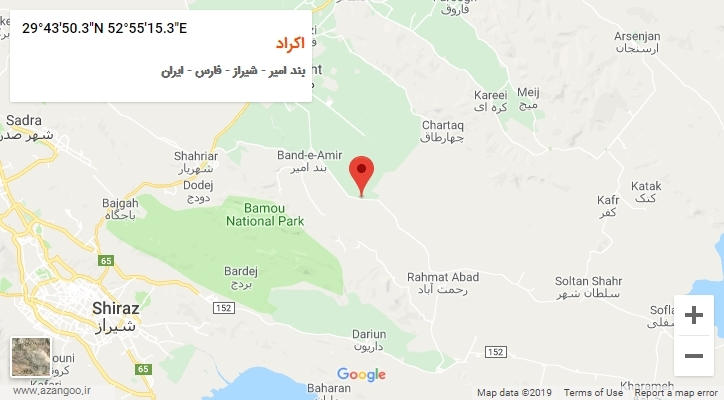 روستای اکراد بر روی نقشه