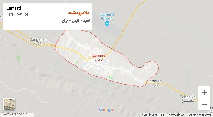 دهستان علامرودشت بر روی نقشه