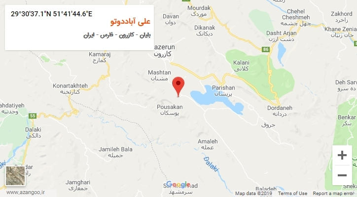 روستای علی آباددوتو بر روی نقشه