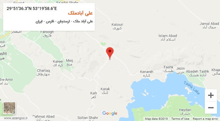 روستای علی آبادملک بر روی نقشه