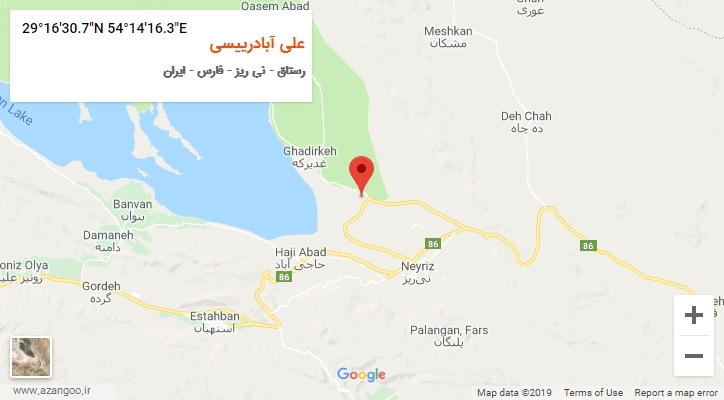 روستای علی آبادرییسی بر روی نقشه