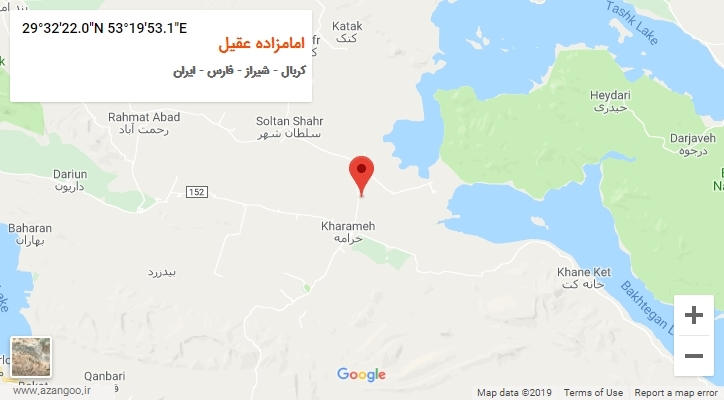 روستای امامزاده عقیل بر روی نقشه