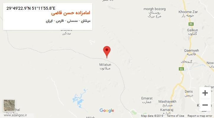 روستای امامزاده حسن قاضی بر روی نقشه
