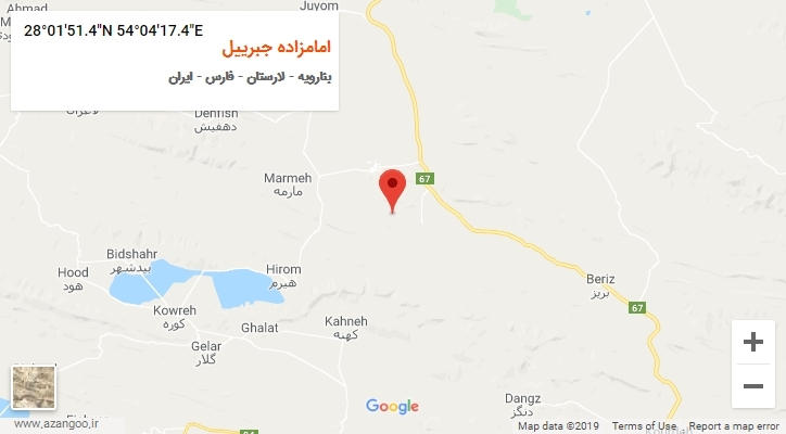 روستای امامزاده جبرییل بر روی نقشه