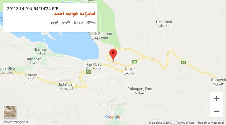 روستای امامزاده خواجه احمد بر روی نقشه