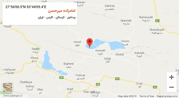 روستای امامزاده میرحسن بر روی نقشه