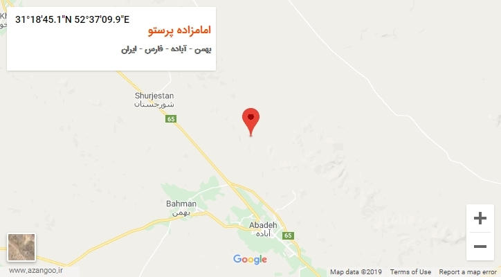 روستای امامزاده پرستو بر روی نقشه