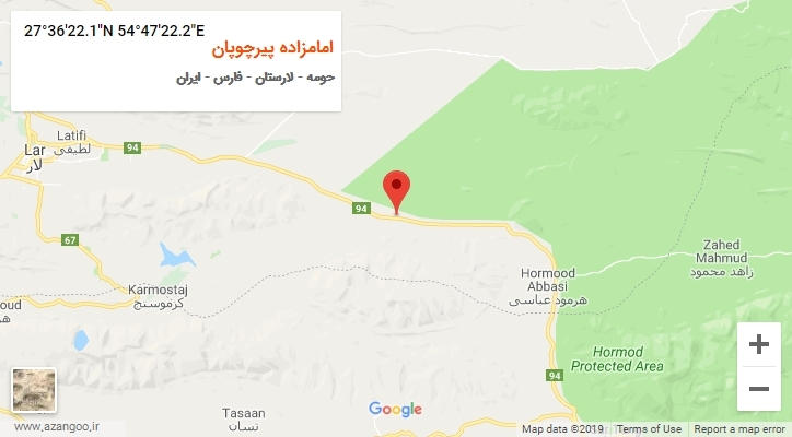 روستای امامزاده پیرچوپان بر روی نقشه