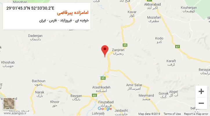روستای امامزاده پیرقاضی بر روی نقشه