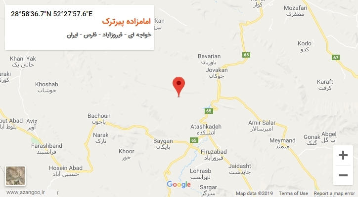 روستای امامزاده پیرترک بر روی نقشه