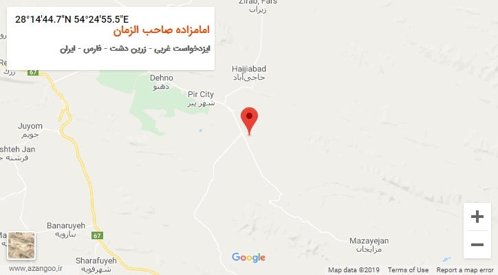 روستای امامزاده صاحب الزمان بر روی نقشه