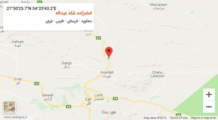 روستای امامزاده شاه عبداله بر روی نقشه