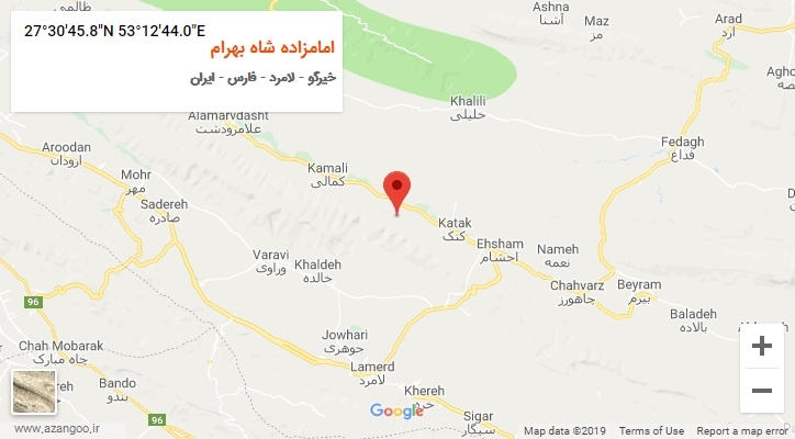 روستای امامزاده شاه بهرام بر روی نقشه