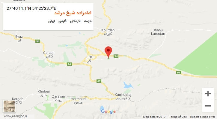 روستای امامزاده شیخ مرشد بر روی نقشه