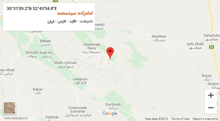 روستای امامزاده سیدمحمد بر روی نقشه