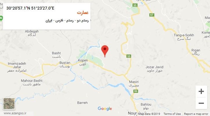 روستای عمارت بر روی نقشه