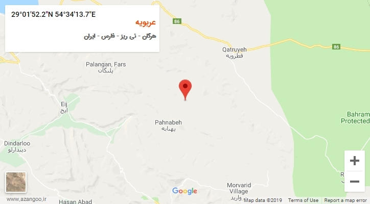 روستای عربویه بر روی نقشه