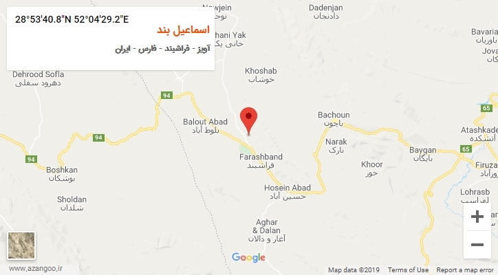 روستای اسماعیل بند بر روی نقشه
