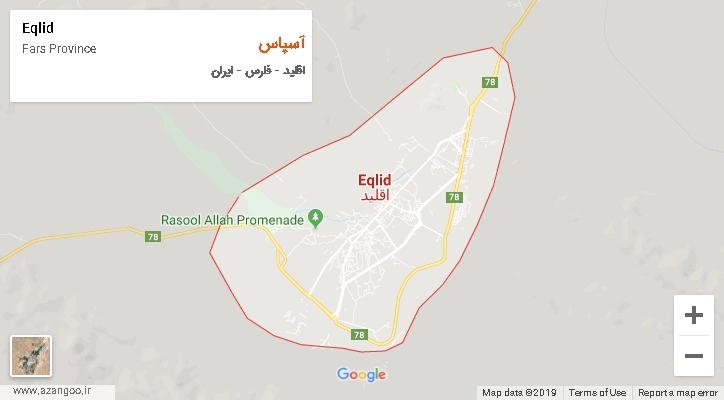 دهستان آسپاس بر روی نقشه