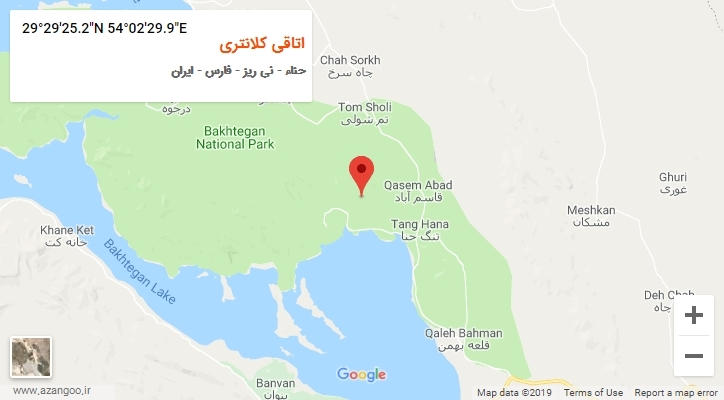 روستای اتاقی کلانتری بر روی نقشه