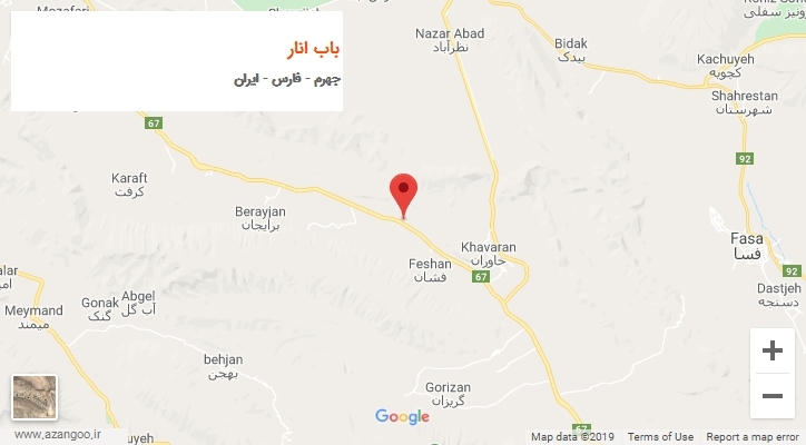 شهر باب انار بر روی نقشه