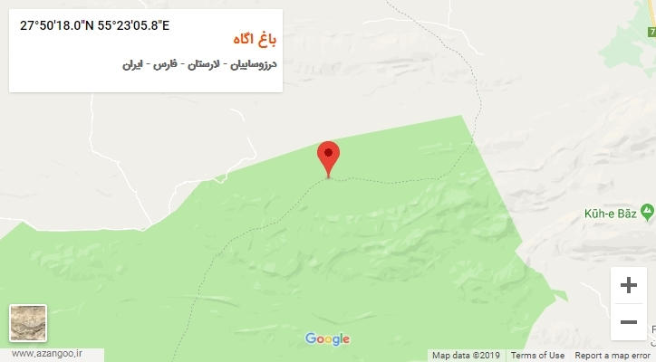 روستای باغ اگاه بر روی نقشه