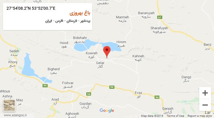 روستای باغ بهروزی بر روی نقشه