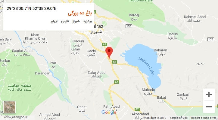 روستای باغ ده بزرگی بر روی نقشه
