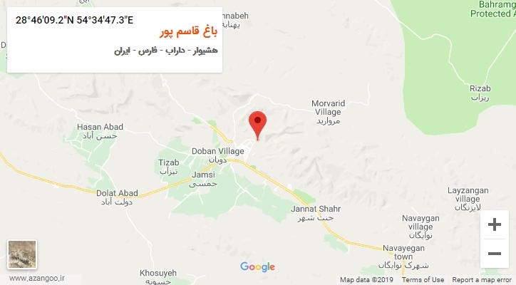 روستای باغ قاسم پور بر روی نقشه