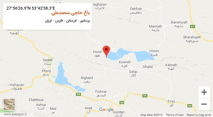 روستای باغ حاجی محمدعلی بر روی نقشه