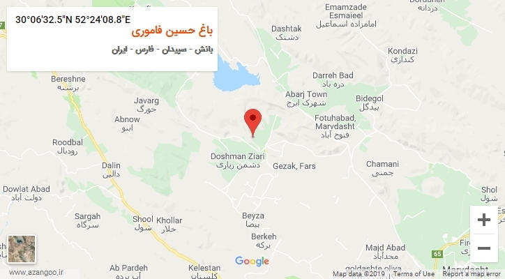 روستای باغ حسین فاموری بر روی نقشه