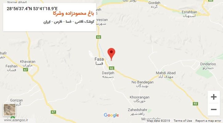 روستای باغ محمودزاده وشرکا بر روی نقشه