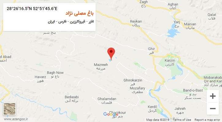 روستای باغ مصلی نژاد بر روی نقشه