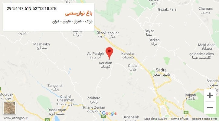 روستای باغ نوازرستمی بر روی نقشه