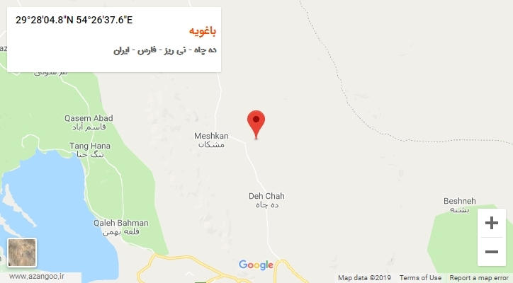 روستای باغویه بر روی نقشه