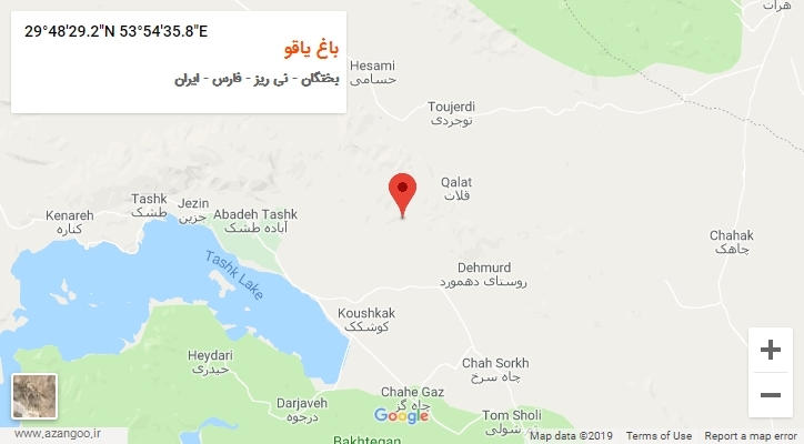 روستای باغ یاقو بر روی نقشه